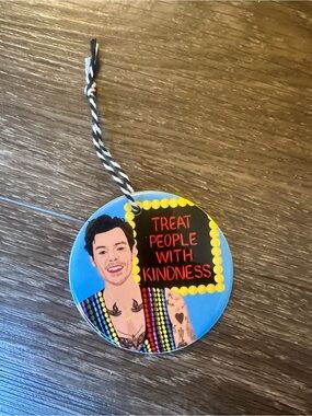 Harry Styles 'Treat People With Kindness' Blue Fan Ornament